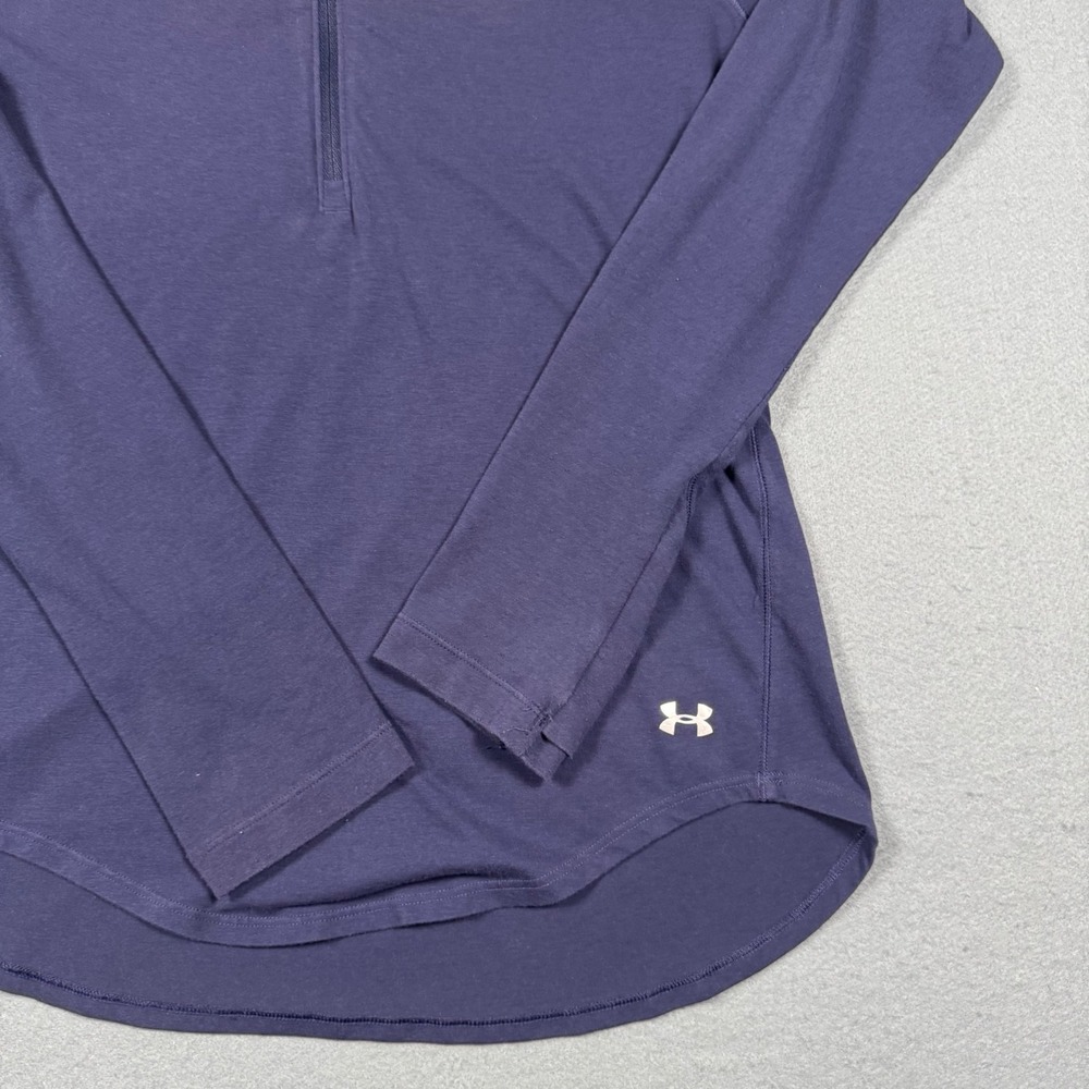 Under Armour Notre Dame Fighting Irish Navy Blue Quarter Zip Pullover Womens MD - Picture 11 of 11